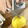 Onion Holder Slicer Vegetable tools Tomato Cutter Stainless Steel Kitchen Gadget XH