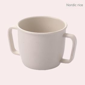 Bamboo Fiber Household Children's Milk Cup Creative With Handle (Option: Rice-230ml)